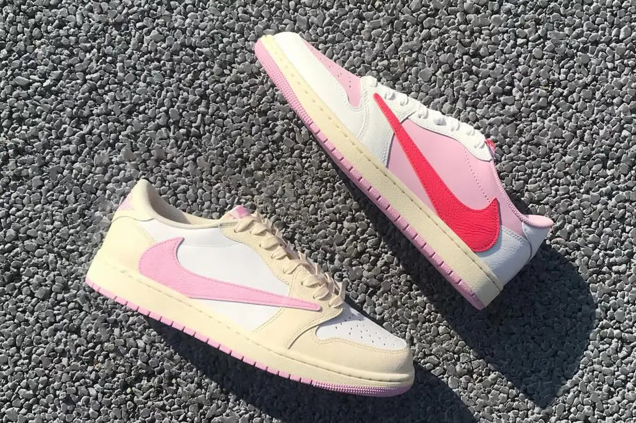 Nieuwe Travis Scott Air Jordan 1 Low Pink pack dropt 22 mei 2026