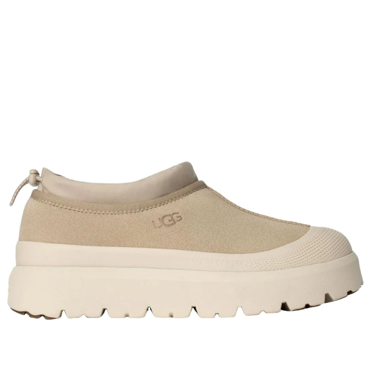 UGG Tasman Weather Hybrid Slipper vooraanzicht van zijkant met suède en mesh materiaal