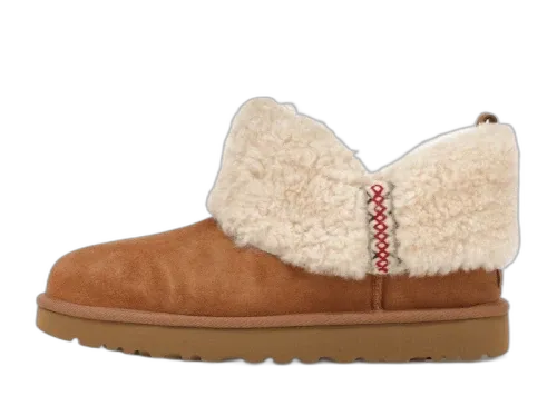 UGG Classic Ultra Mini Boot Heritage Braid Chestnut