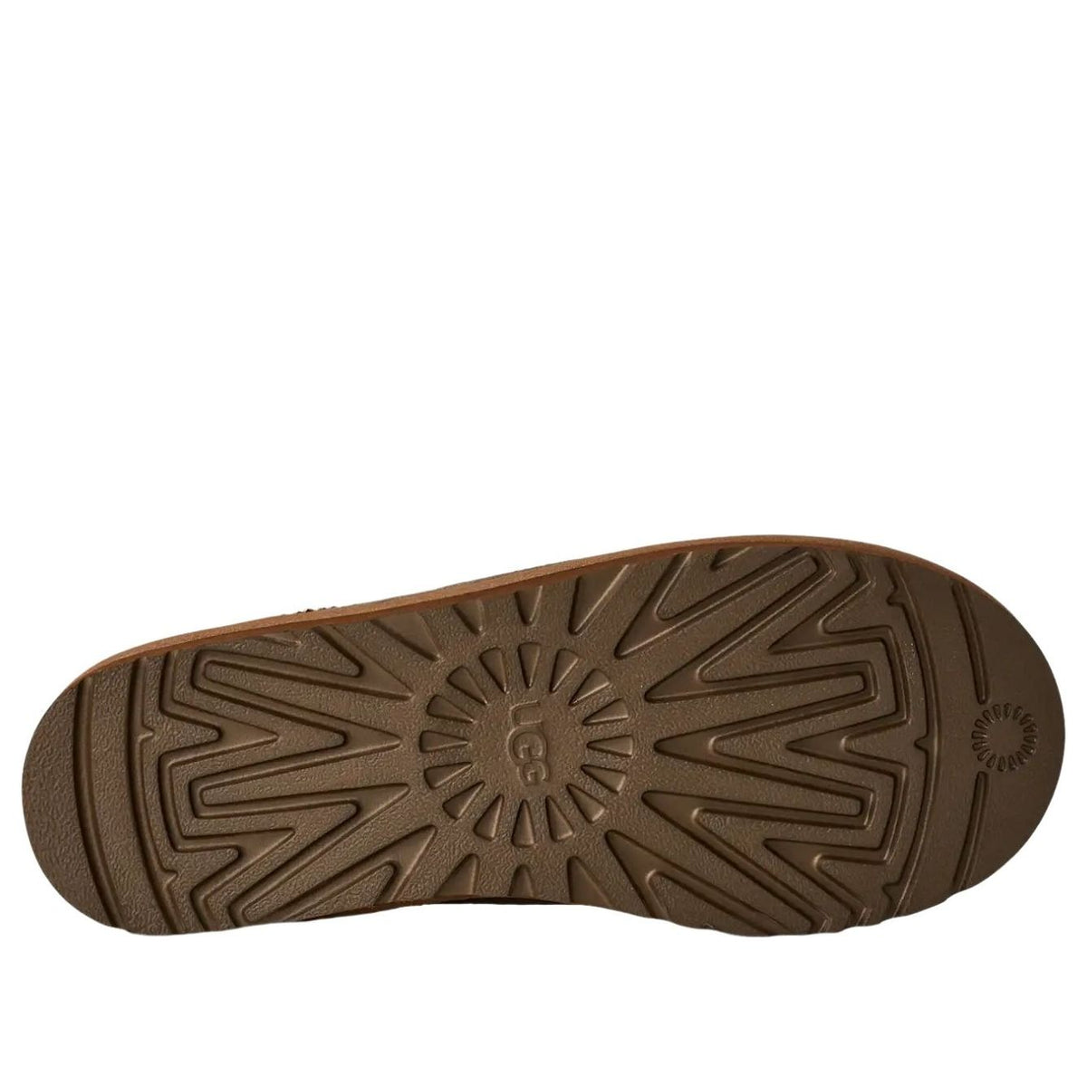 UGG Tasman Baxter Slipper Chestnut, zoolprofiel met diep looppatroon