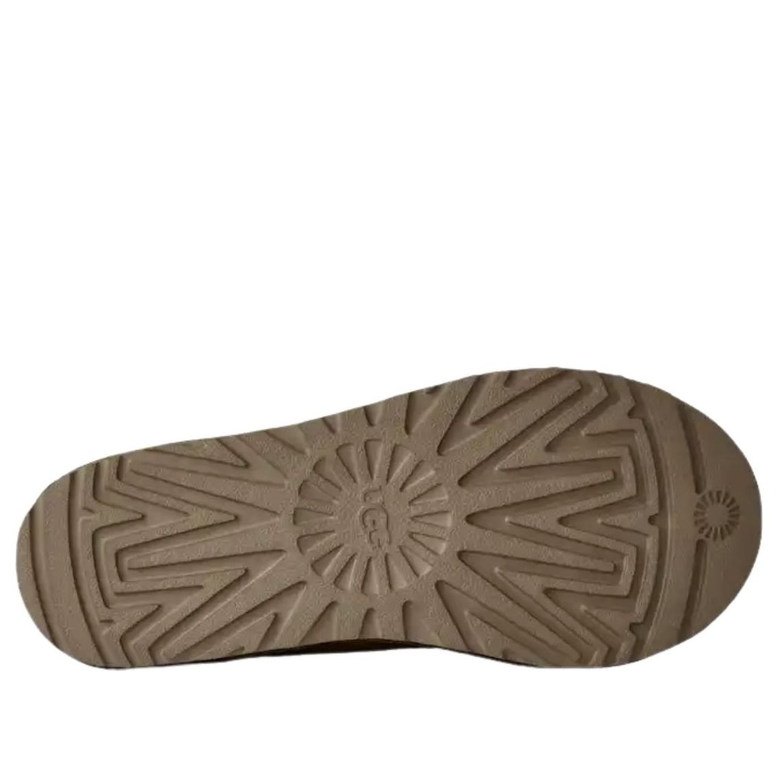 UGG Tasman II Slipper Dense Smoke, zoolprofiel met diep geometrisch patroon en UGG-logostempel