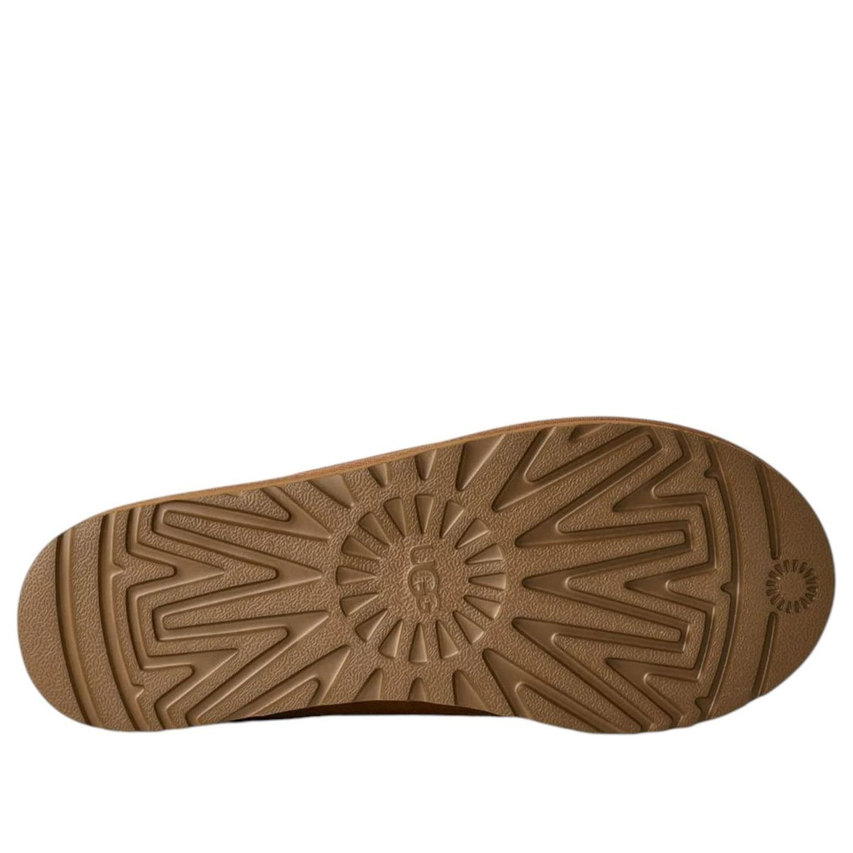 UGG Tasman II Slipper Chestnut, zoolprofiel met geometrisch patroon en gegroefd design