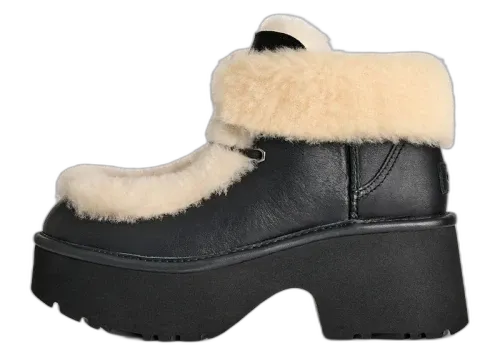 UGG Esmee Leather Lace Up Boot Black