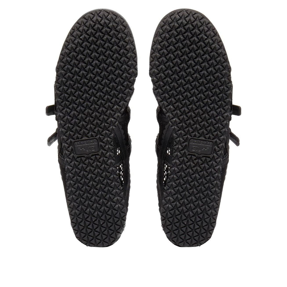 Onitsuka Tiger Mexico 66 TGRS Jacquard Mesh Black, zoolprofiel met driehoekig patroon
