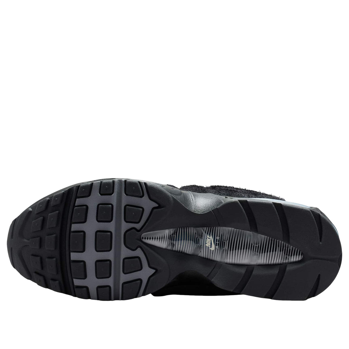Nike Air Max 95 Zip SP Black, zoolprofiel toont patroon en Nike Swoosh branding
