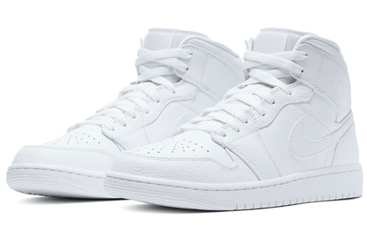 Jordan 1 Mid Triple White 2.0 (2020)