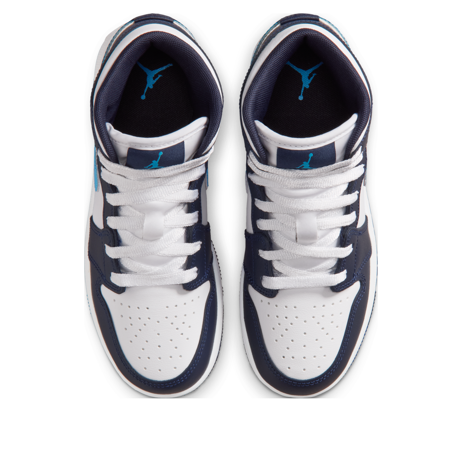 Jordan 1 Mid Obsidian Dark Powder Blue (GS)