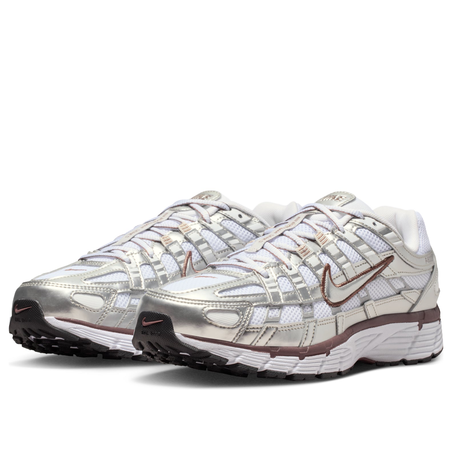 Nike P-6000 White Metallic Silver Tattoo