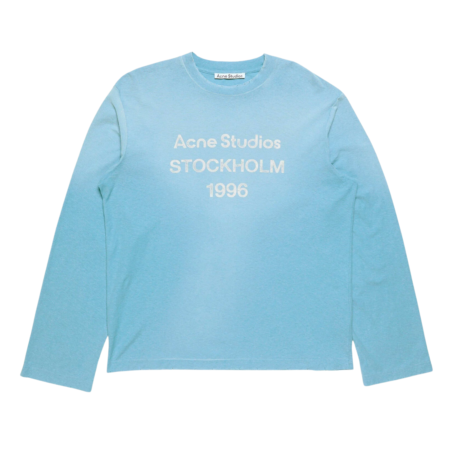 Acne Studios Sprayed Logo Longsleeve Cornflower Blue