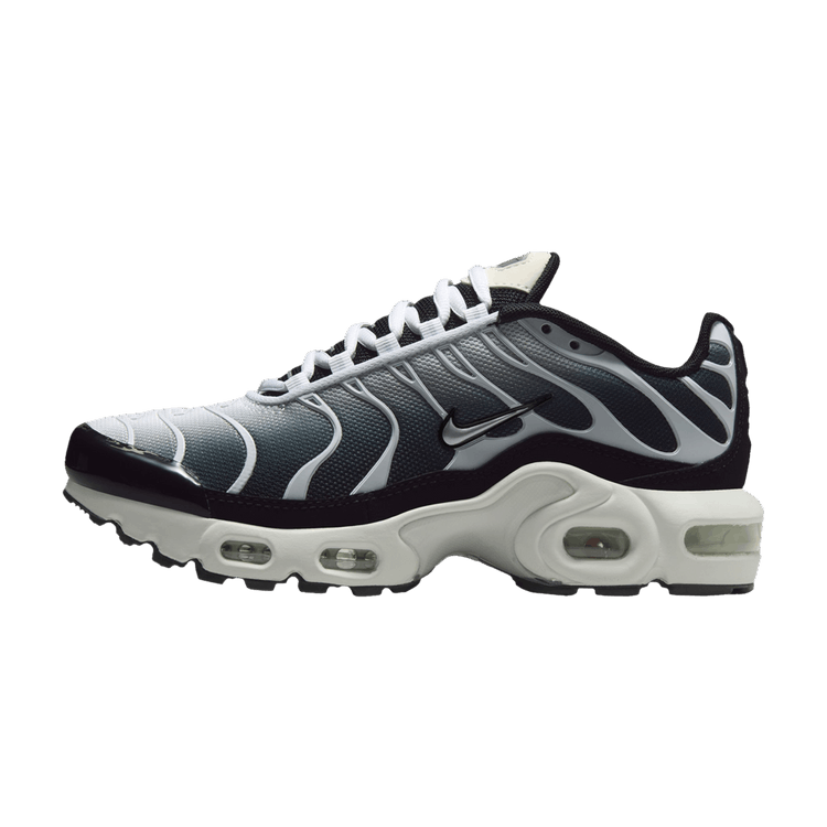 Nike Air Max Plus Black White Sail Metallic Cool Grey (GS)