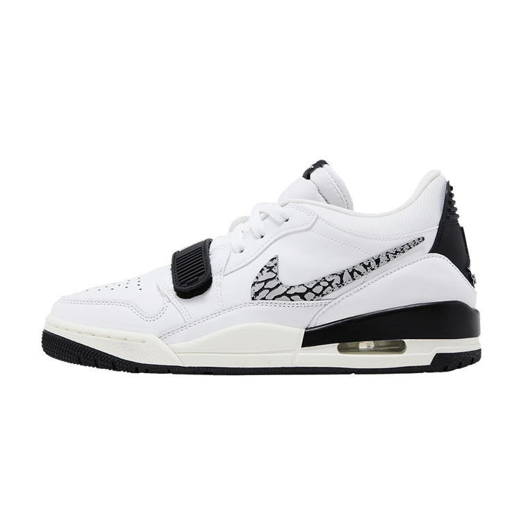 Jordan Legacy 312 Low White Black Elephant Swoosh