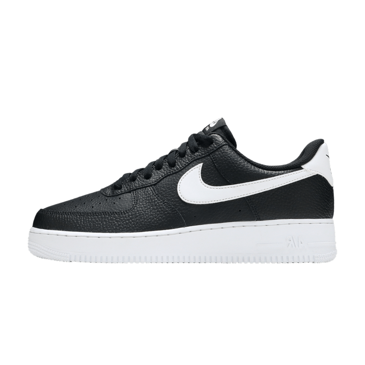 Nike Air Force 1 Low '07 Black White Pebbled Leather