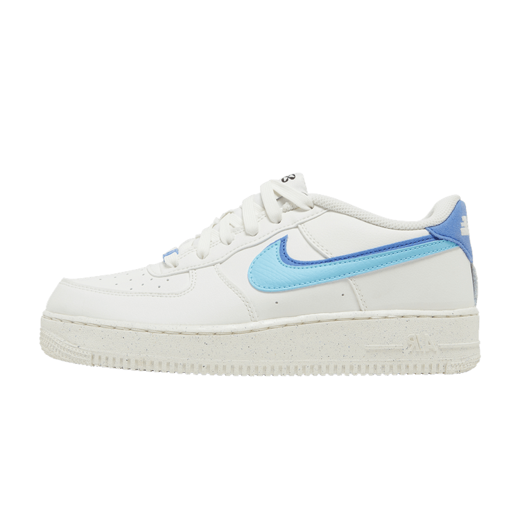 Nike Air Force 1 Low 82 Double Swoosh White Medium Blue (GS)
