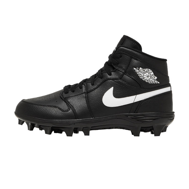 Jordan 1 Mid TD Cleat Black White