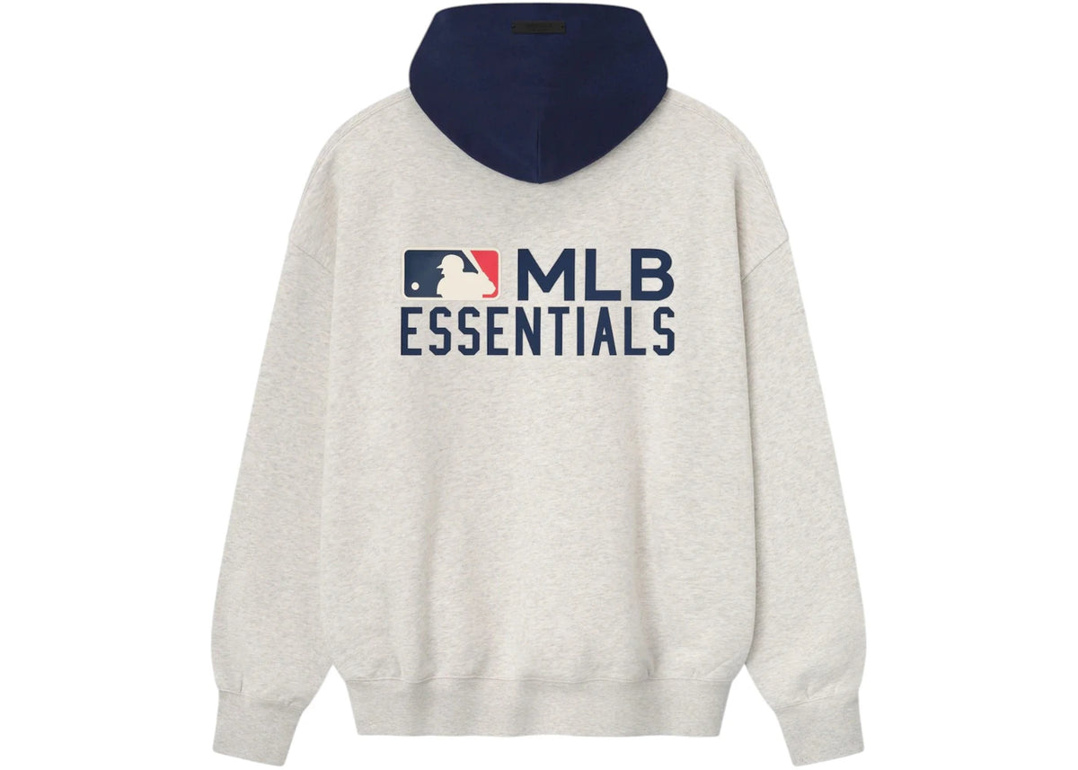 Fear of God Essentials MLB Sport Hoodie Oatmeal Heather/Midnight Navy