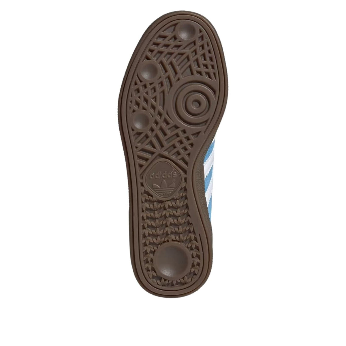 adidas Handball Spezial Light Blue Cloud White (GS) zoolprofiel met patroon en adidas-logo