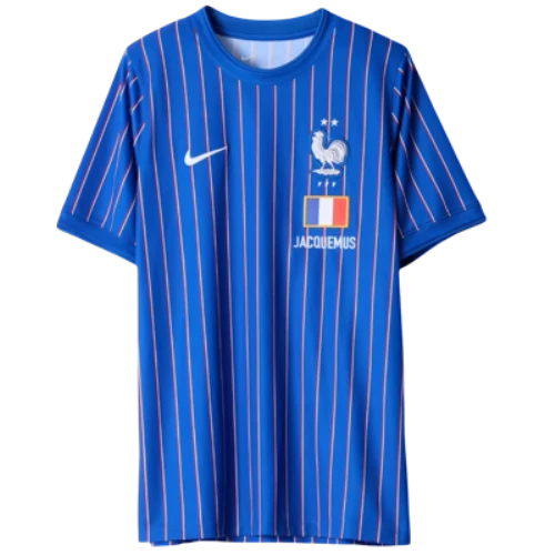 Nike x Jacquemus x France Pre Match Jersey Blue Stripe