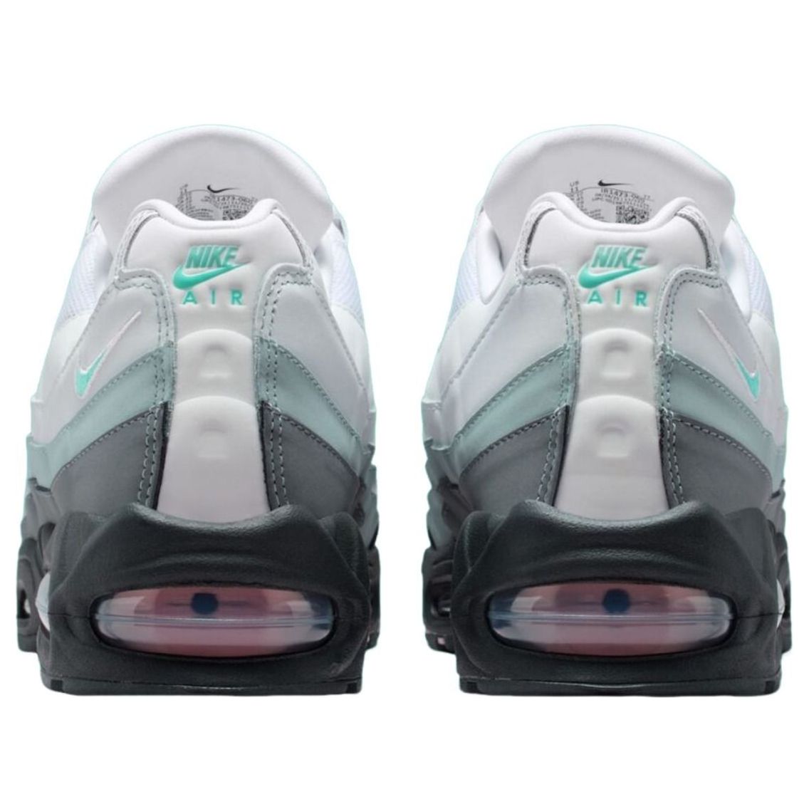 Nike Air Max 95 Big Bubble White Hyper Turquoise Pink Foam