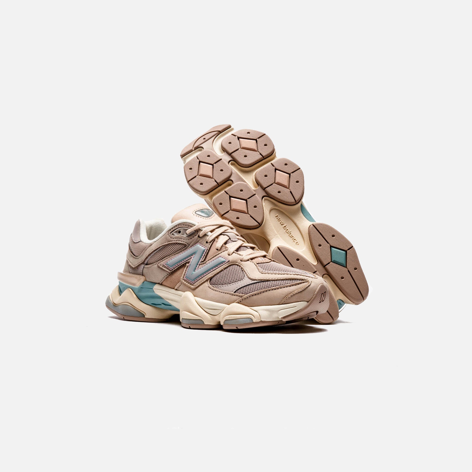 New Balance 9060 Ivory Cream Pink Sand