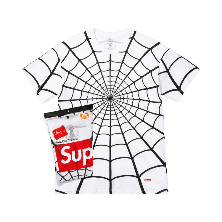 Supreme x Hanes Spider-Man Tagless Tees (2 Pack) 'White'