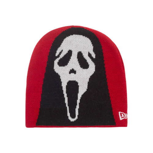Supreme New Era Ghostface Beanie Red