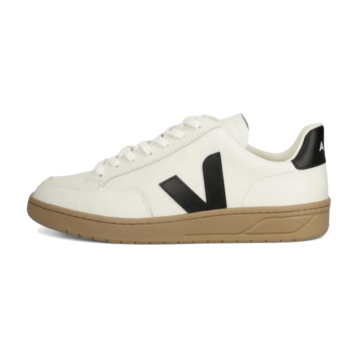 Veja V-12 Leather Extra White Black Dune