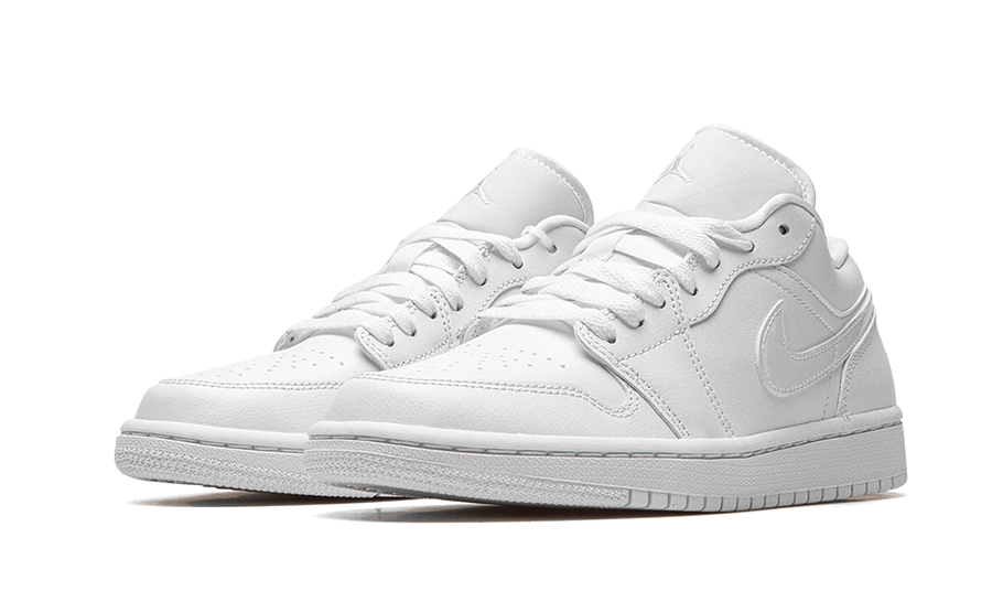 Air Jordan 1 Low Triple White Patent Swoosh (2022) - DV0990-111