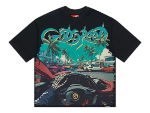 Godspeed God Speed Power Steering T-Shirt Black
