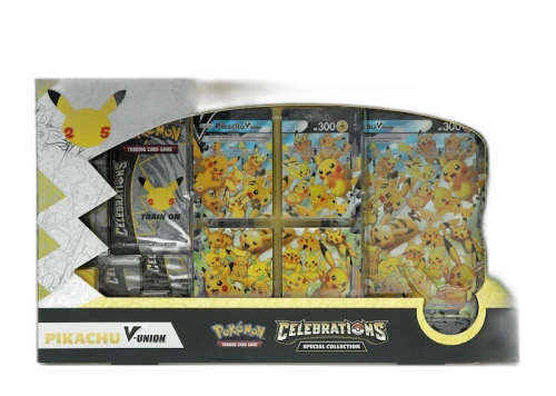 Pokémon TCG 25th Anniversary Celebrations Pikachu V Union Special Collection Box