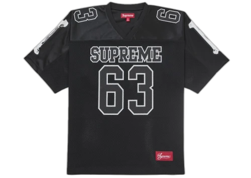 Supreme Bones Football Jersey Black