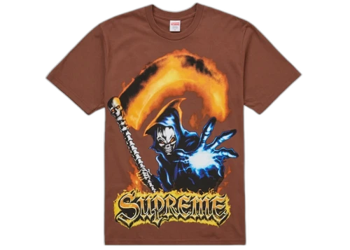 Supreme Grim Reaper Tee Brown