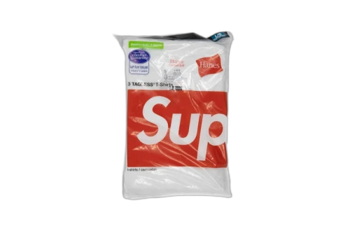 Supreme Hanes Tagless Tees (3 Pack) White
