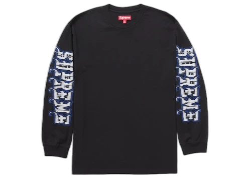 Supreme Intarsia Sleeve L/S Top (FW25) Black