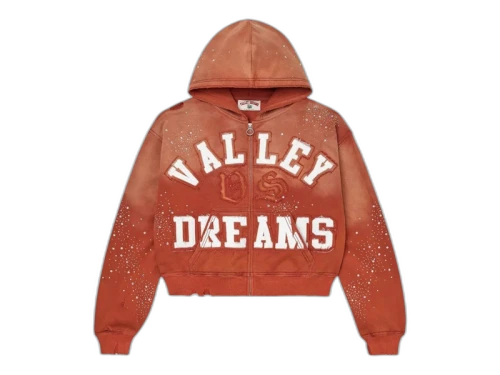 Vale Forever Classico Zip Up Hoodie Orange