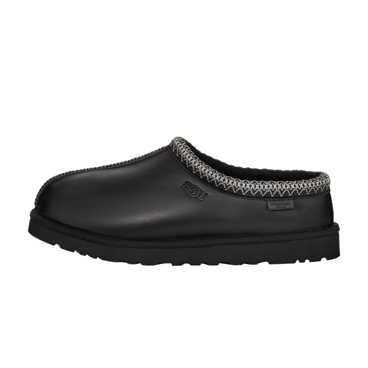UGG Tasman LTHR Regen Slipper Black