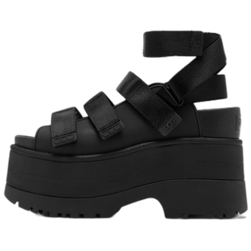UGG GoldenRise Platform Sandals Black