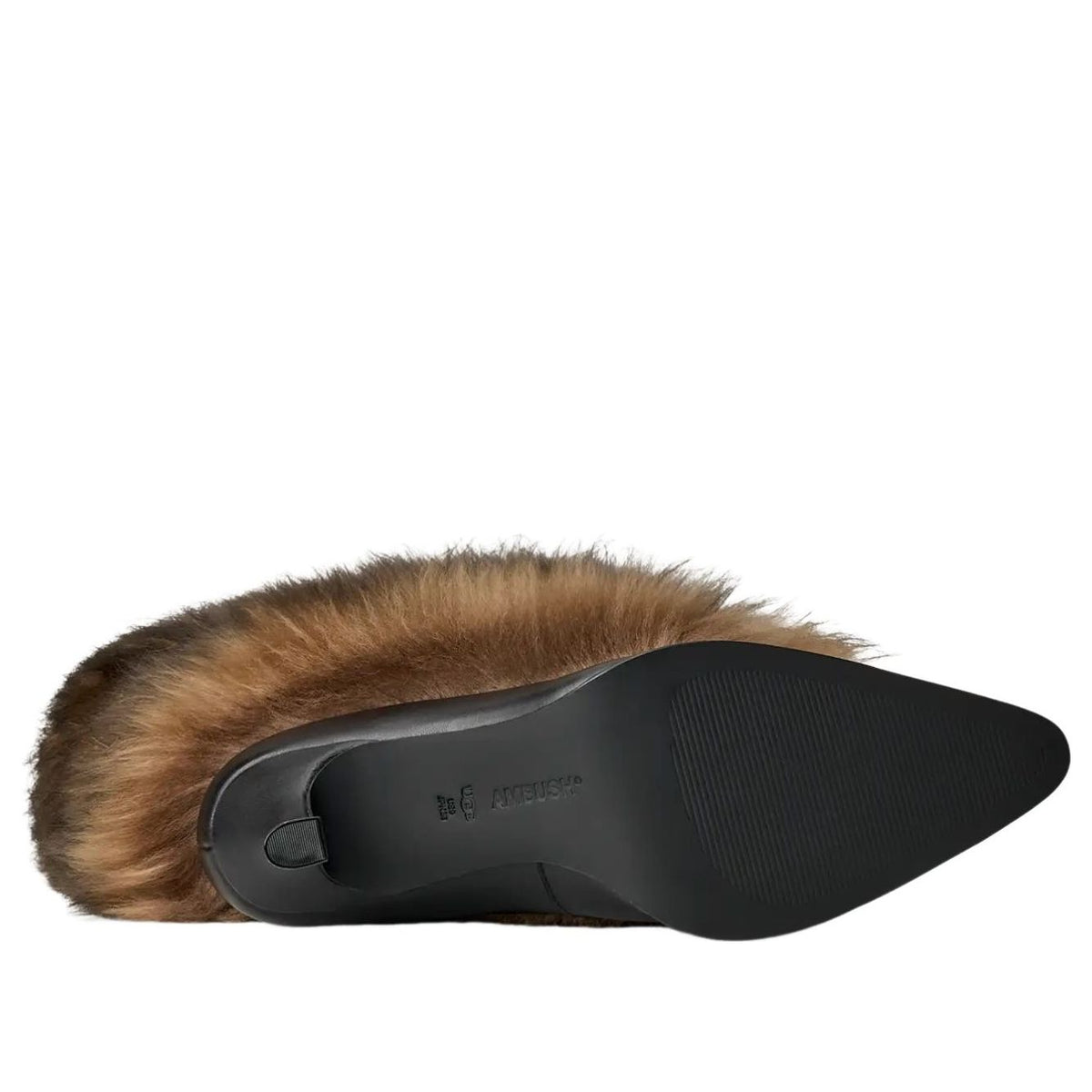 UGG Heel AMBUSH Brown, zoolprofiel toont zwart rubberen onderste gedeelte