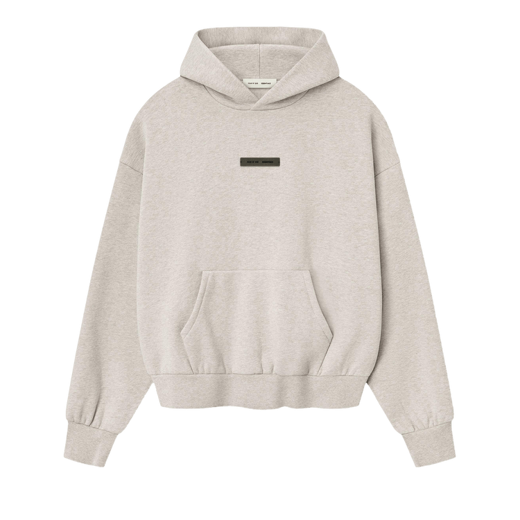 Fear of God Essentials Classic Fleece Hoodie Heather Stone