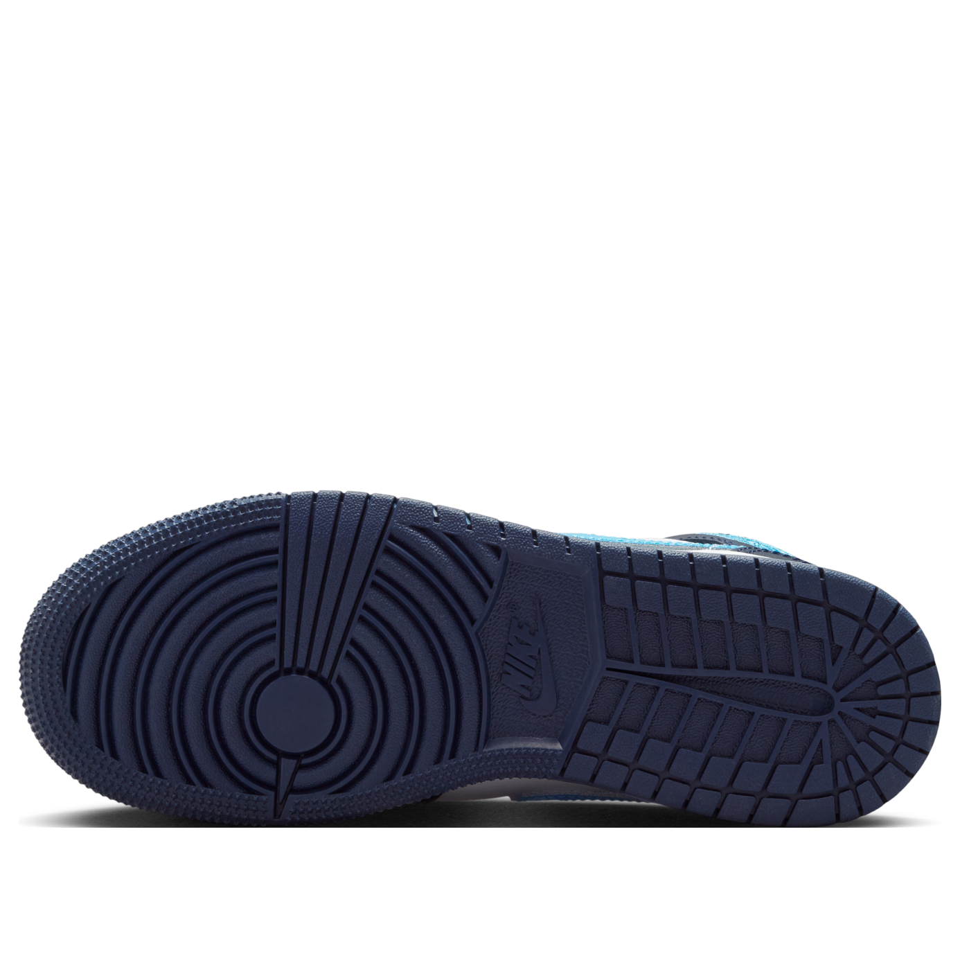 Jordan 1 Mid Obsidian Dark Powder Blue (GS)