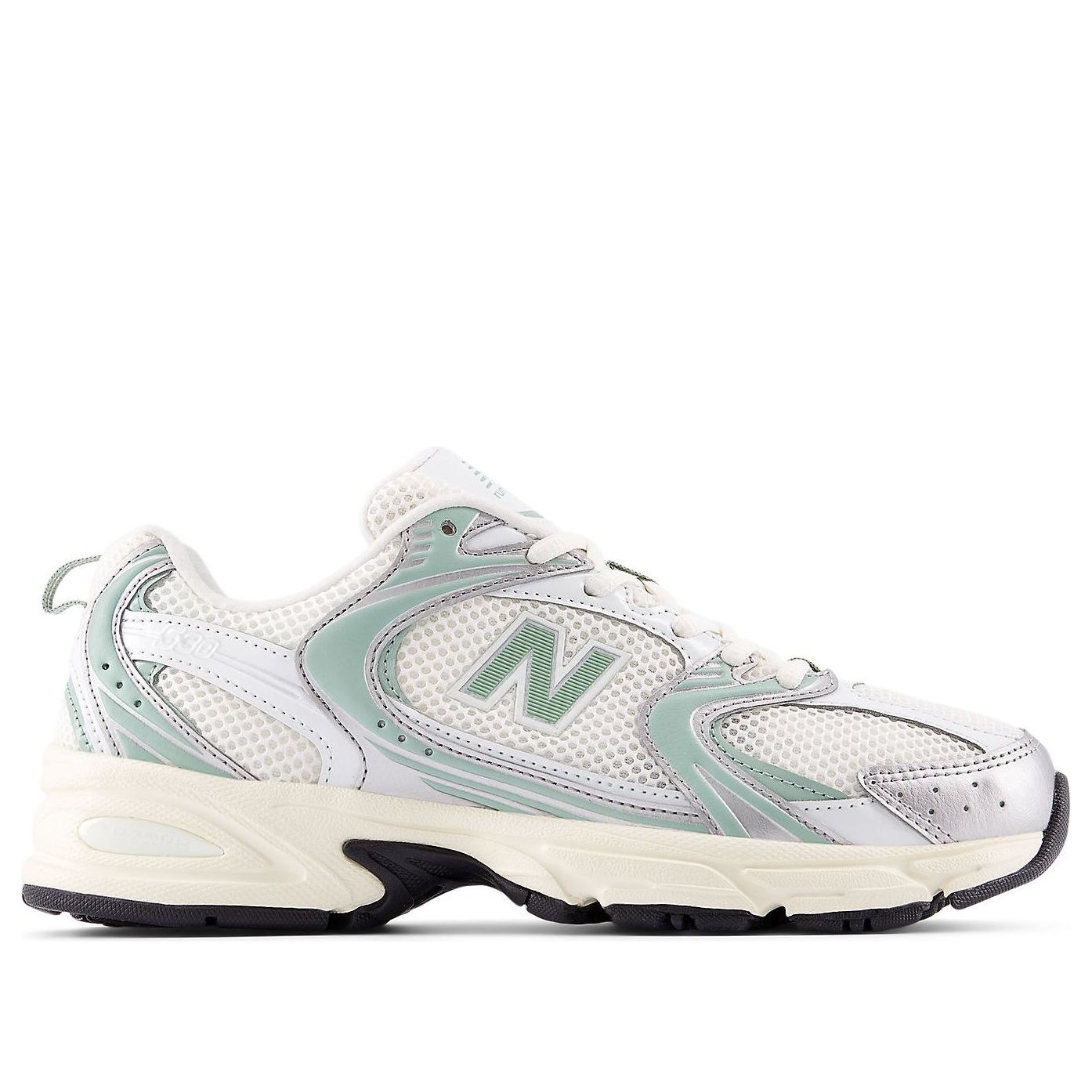 New Balance 530 Silver Metallic Mosaic Green