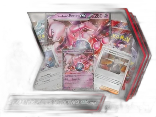 2025 Pokémon Scarlet & Violet Destined Rivals Team Rocket's Mewtwo EX Box
