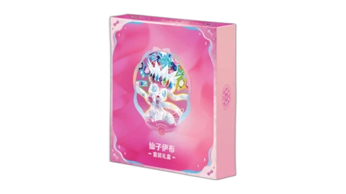 2026 Pokémon Terastal Gathering Sylveon Binder Set, verpakking met roze doos en Sylveon illustratie