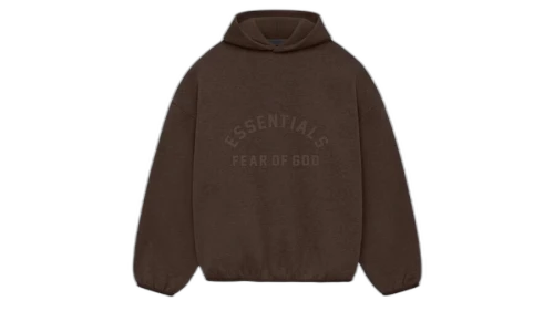 Fear of God Essentials Core Collection Nylon Fleece Hoodie Heather Wood/Wood