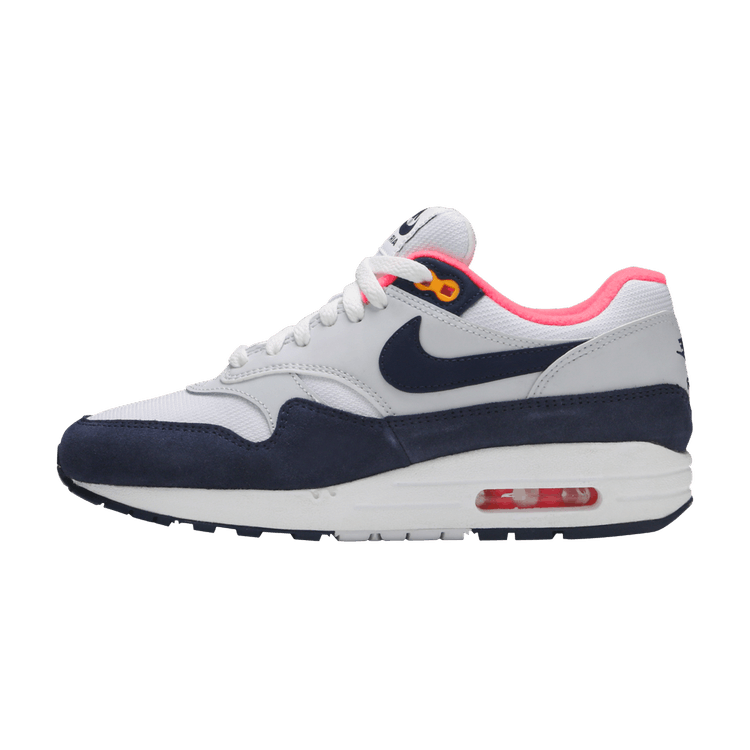 Nike Air Max 1 Pure Platinum Midnight Navy Racer Pink