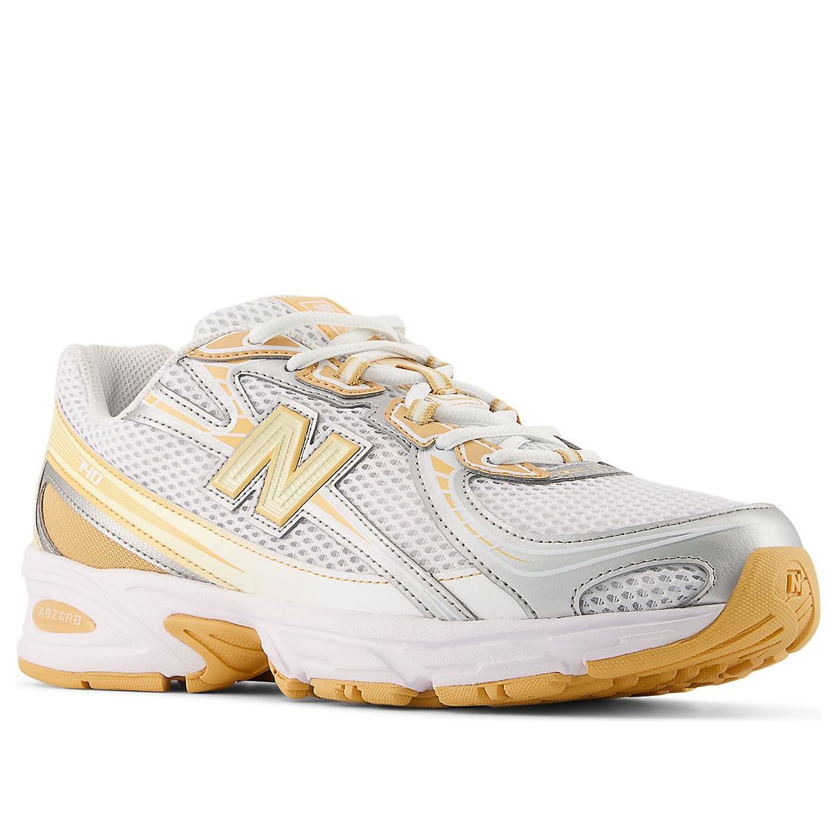 New Balance 740 White Indoor Court Ash Wood