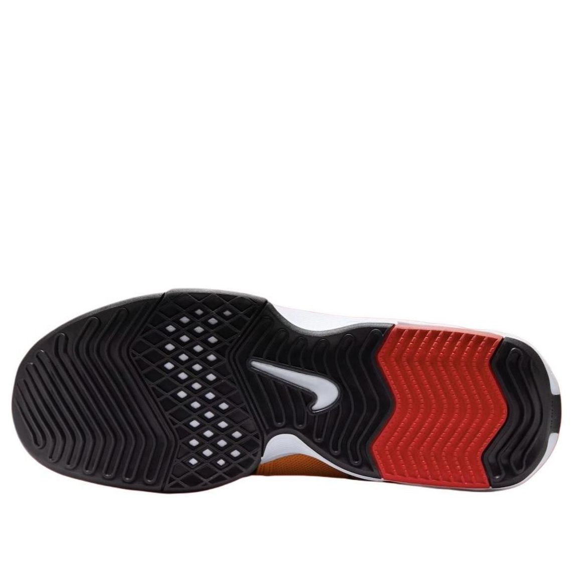 Nike LeBron Witness 8 Bruce Lee zoolprofiel in zwart en rood met wit Swoosh accent
