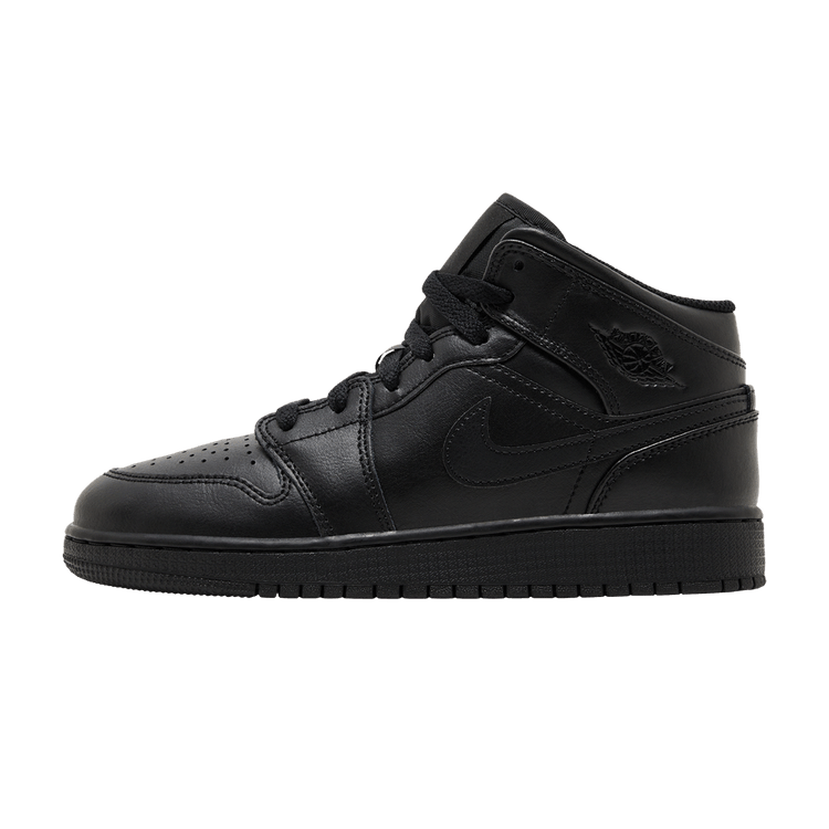 Jordan 1 Mid Triple Black (GS)