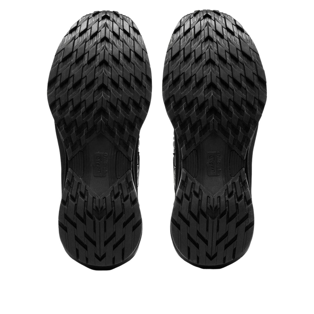 Onitsuka Tiger Tigtrail Black, zoolprofiel met diep luipaard motief patroon