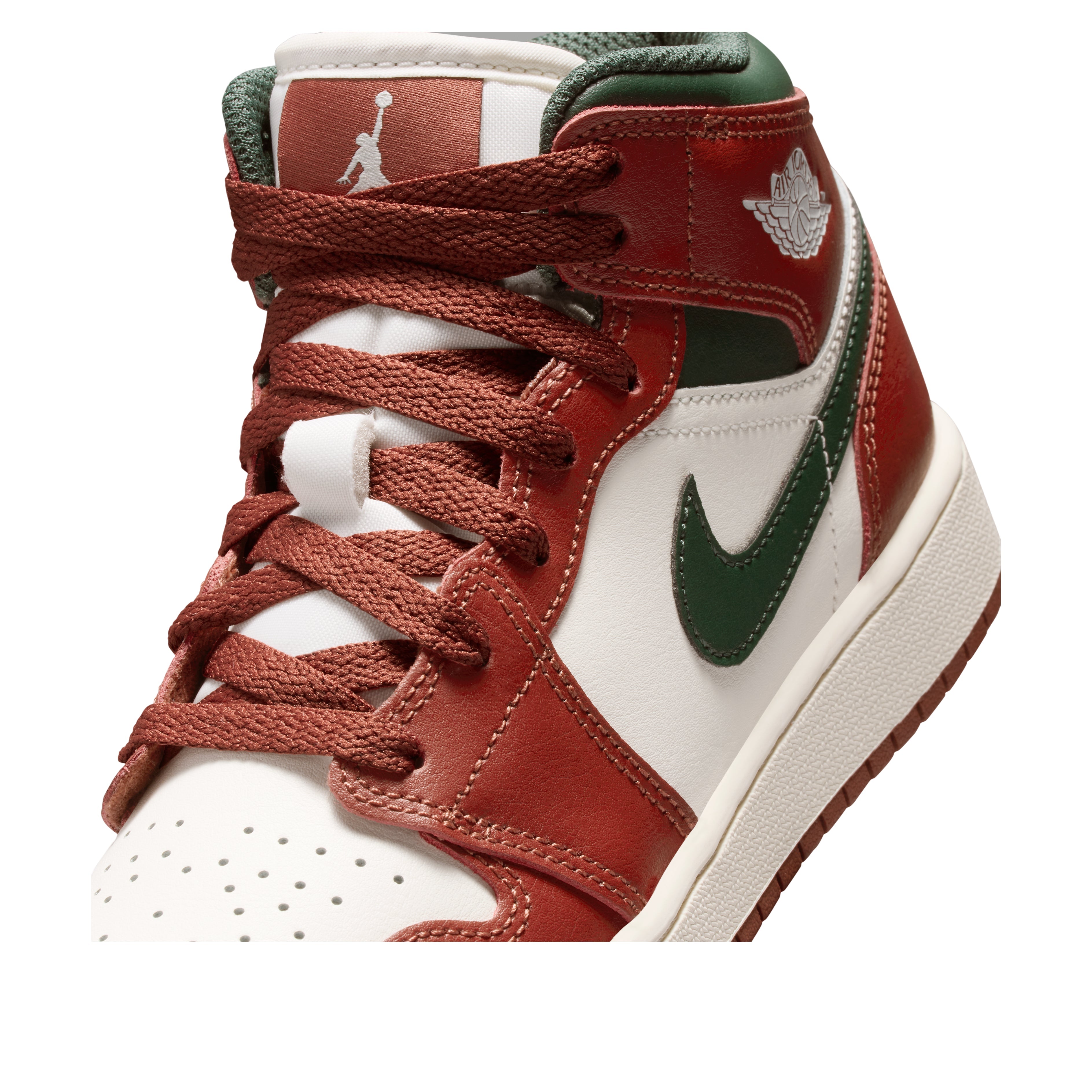 Jordan 1 Mid Redstone Midnight Green (GS)