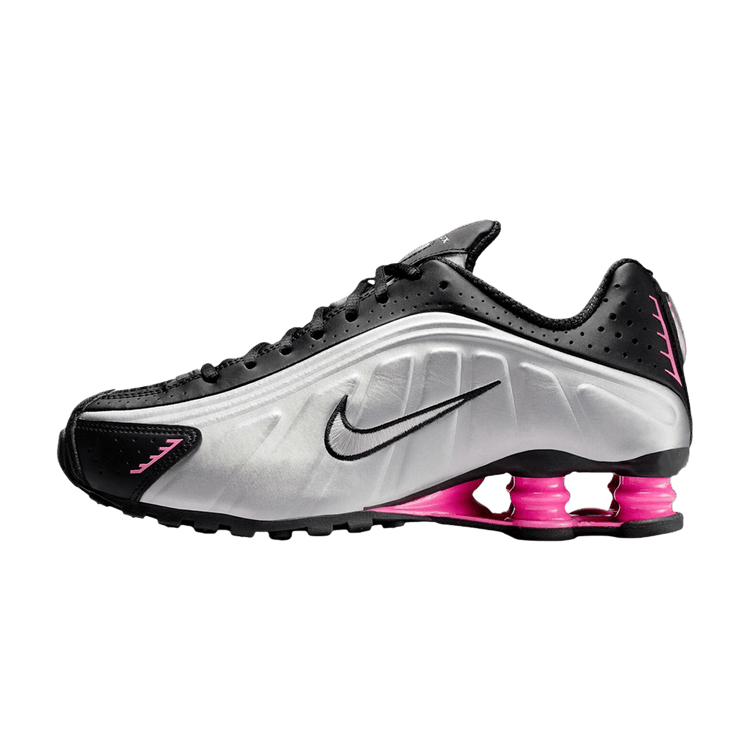 Nike Shox R4 Black Metallic Silver Pinksicle